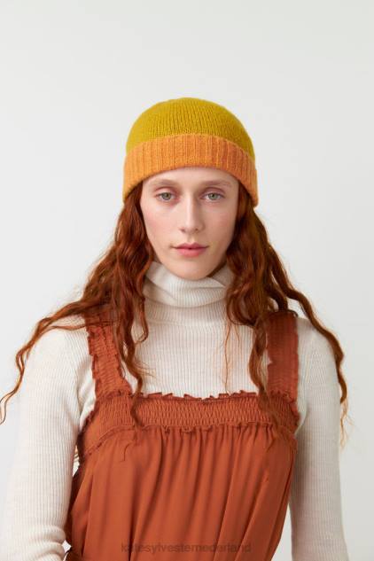 vrouwen pluizige muts Kate Sylvester accessoire 8LB4O308 marmelade