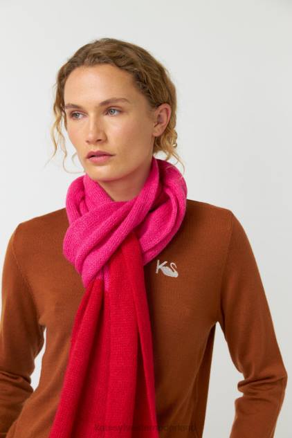 vrouwen pluizige sjaal Kate Sylvester accessoire 8LB4O306 roze