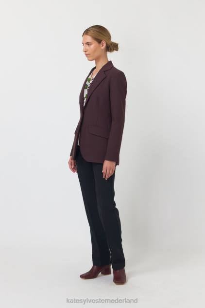 vrouwen Charles blazer Kate Sylvester kleding 8LB4O279 mahonie