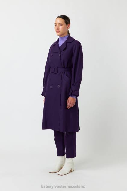 vrouwen Natalia-loopgraaf Kate Sylvester kleding 8LB4O266 paars
