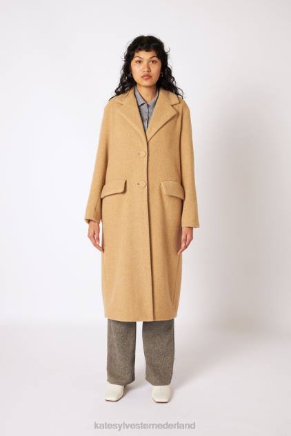 vrouwen aria jas Kate Sylvester kleding 8LB4O75 kameel