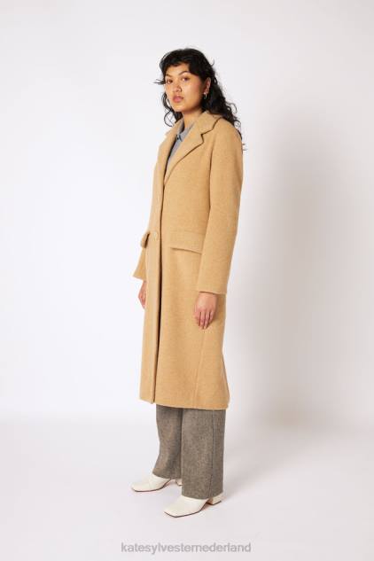 vrouwen aria jas Kate Sylvester kleding 8LB4O75 kameel