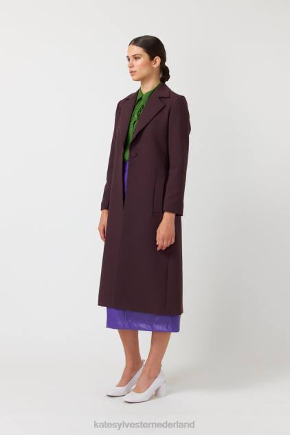 vrouwen connor jas Kate Sylvester kleding 8LB4O278 mahonie
