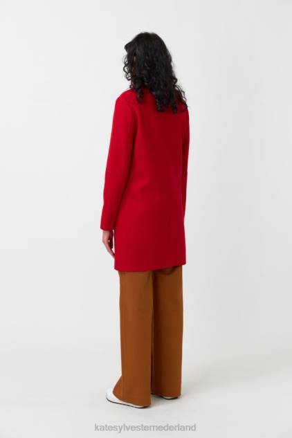 vrouwen flanellen jas Kate Sylvester kleding 8LB4O262 rood