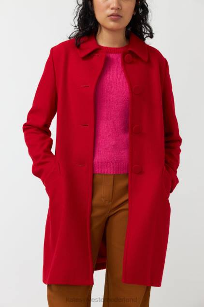 vrouwen flanellen jas Kate Sylvester kleding 8LB4O262 rood