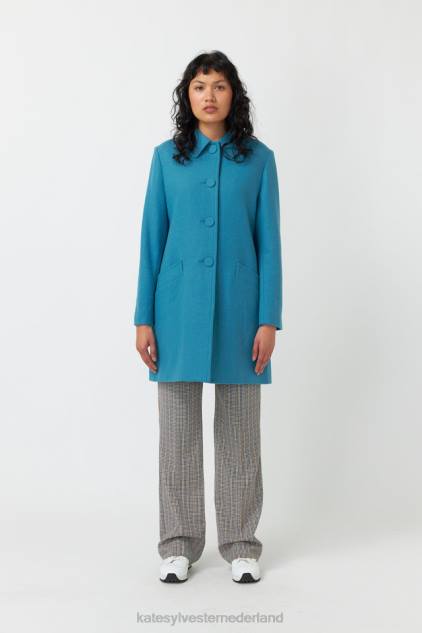 vrouwen flanellen jas Kate Sylvester kleding 8LB4O263 schemerig blauw