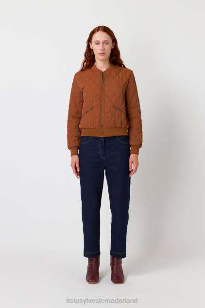 vrouwen gewatteerde bommenwerper Kate Sylvester kleding 8LB4O68 tabak