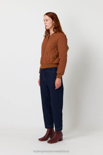 vrouwen gewatteerde bommenwerper Kate Sylvester kleding 8LB4O68 tabak