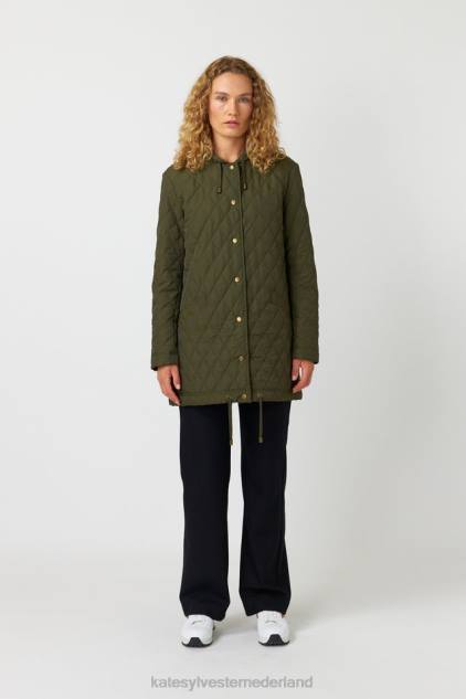 vrouwen gewatteerde parka Kate Sylvester kleding 8LB4O70 olijf