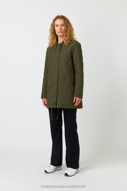 vrouwen gewatteerde parka Kate Sylvester kleding 8LB4O70 olijf
