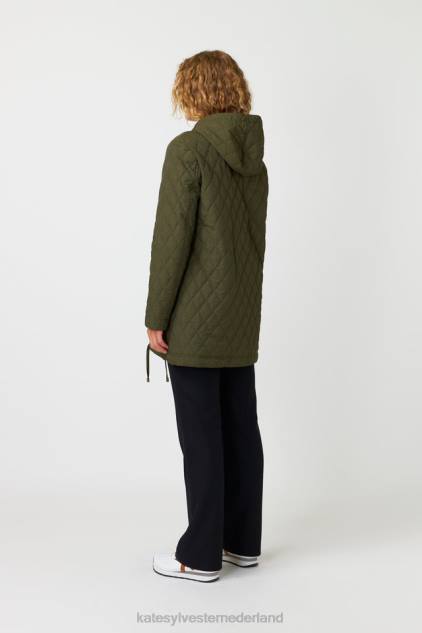vrouwen gewatteerde parka Kate Sylvester kleding 8LB4O70 olijf