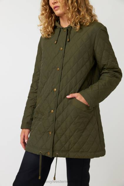 vrouwen gewatteerde parka Kate Sylvester kleding 8LB4O70 olijf