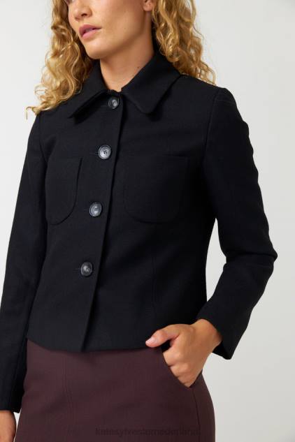 vrouwen zuster jas Kate Sylvester kleding 8LB4O275 zwart