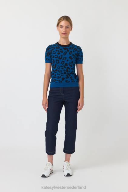 vrouwen denim cropped broek Kate Sylvester kleding 8LB4O71 indigo