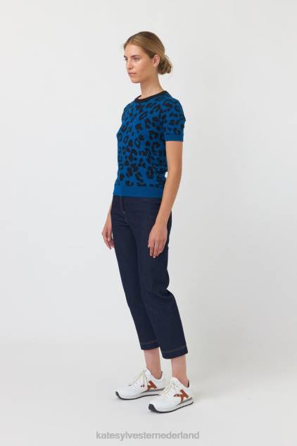 vrouwen denim cropped broek Kate Sylvester kleding 8LB4O71 indigo