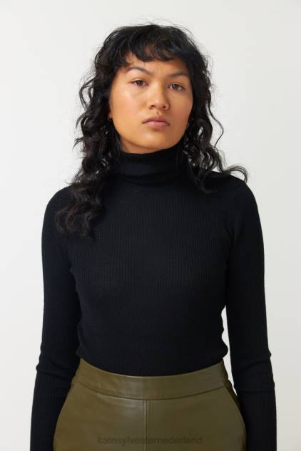 vrouwen Alice magere rib Kate Sylvester kleding 8LB4O73 zwart