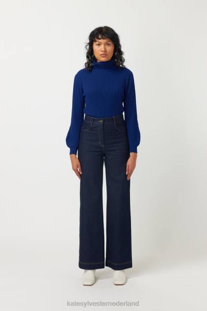 vrouwen geribbelde trui Kate Sylvester kleding 8LB4O26 inkt