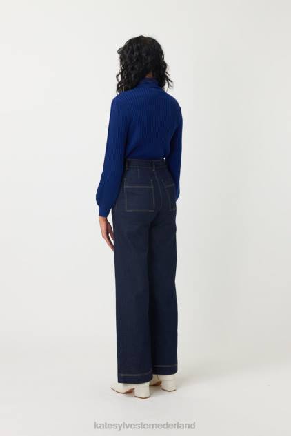vrouwen geribbelde trui Kate Sylvester kleding 8LB4O26 inkt