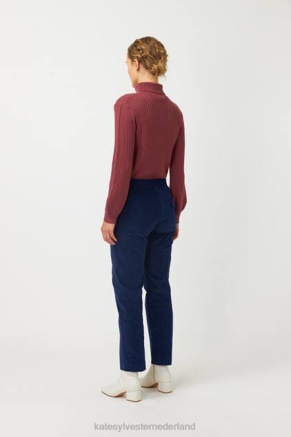 vrouwen geribbelde trui Kate Sylvester kleding 8LB4O45 roos
