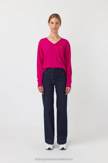 vrouwen oscar trui Kate Sylvester kleding 8LB4O287 fuchsia