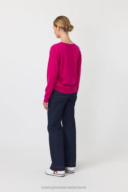 vrouwen oscar trui Kate Sylvester kleding 8LB4O287 fuchsia