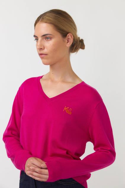 vrouwen oscar trui Kate Sylvester kleding 8LB4O287 fuchsia