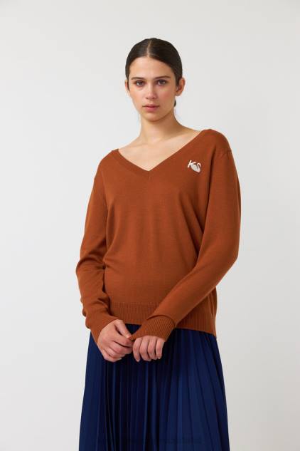 vrouwen oscar trui Kate Sylvester kleding 8LB4O288 tabak