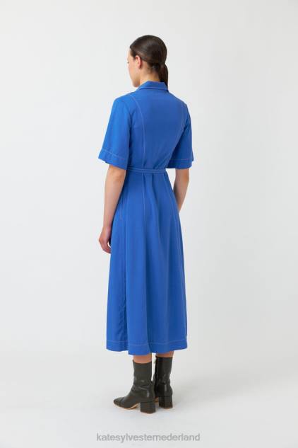 vrouwen Bernadette overhemdjurk Kate Sylvester kleding 8LB4O123 blauw