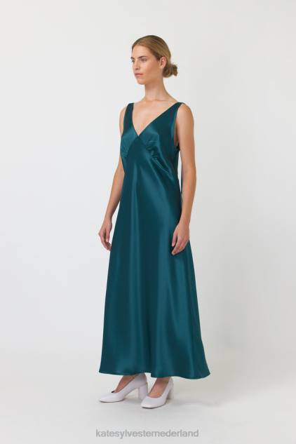 vrouwen Faye slipdress Kate Sylvester kleding 8LB4O118 smaragd