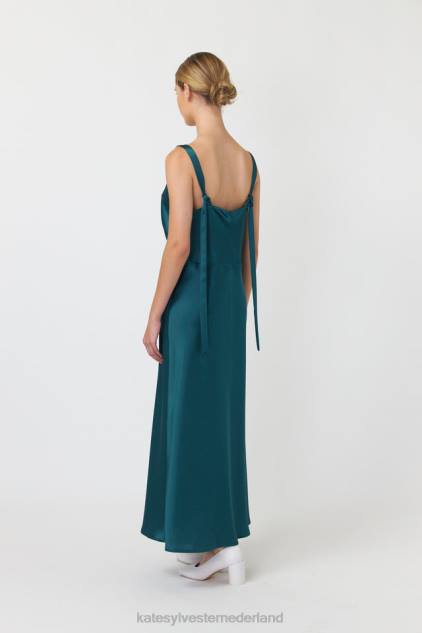 vrouwen Faye slipdress Kate Sylvester kleding 8LB4O118 smaragd