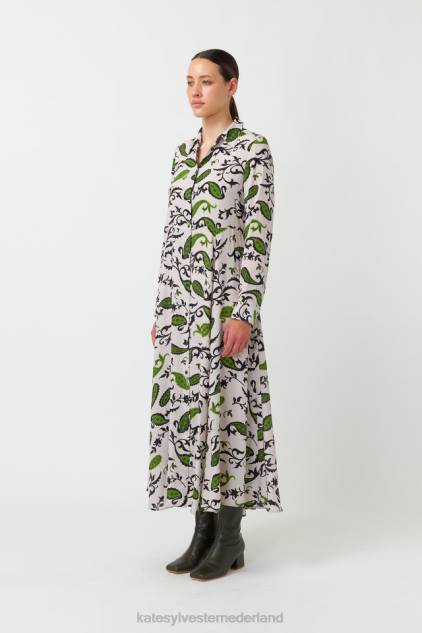 vrouwen Freya overhemdjurk Kate Sylvester kleding 8LB4O121 gras