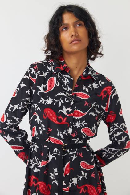 vrouwen Freya overhemdjurk Kate Sylvester kleding 8LB4O127 roze