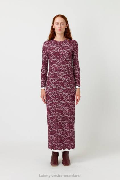 vrouwen Roze maxi-jurk Kate Sylvester kleding 8LB4O83 pruim