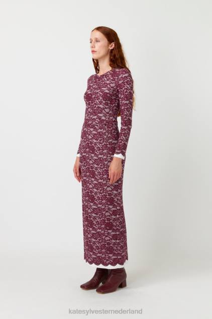 vrouwen Roze maxi-jurk Kate Sylvester kleding 8LB4O83 pruim