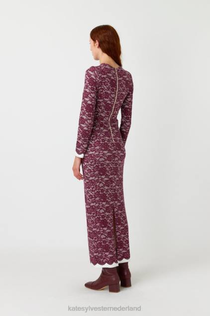 vrouwen Roze maxi-jurk Kate Sylvester kleding 8LB4O83 pruim