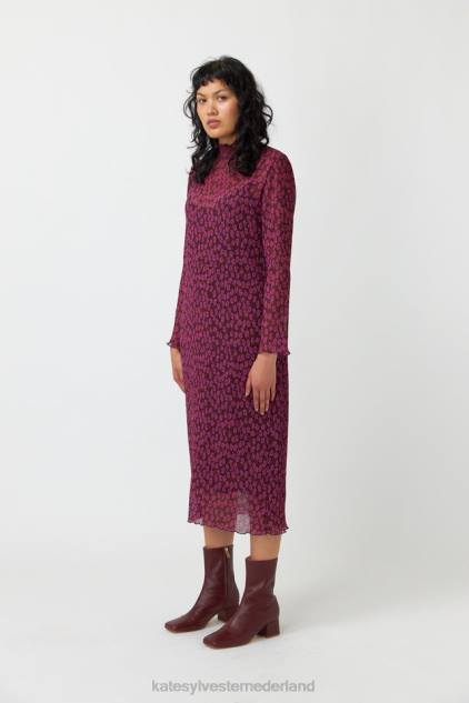 vrouwen bloeiende schede jurk Kate Sylvester kleding 8LB4O154 bessen bloeien