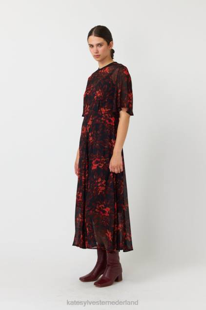 vrouwen desdemona jurk Kate Sylvester kleding 8LB4O105 vuur