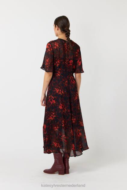 vrouwen desdemona jurk Kate Sylvester kleding 8LB4O105 vuur