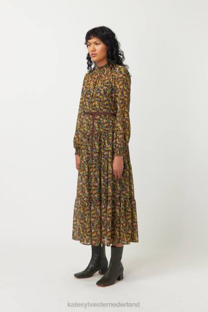 vrouwen dimiteit jurk Kate Sylvester kleding 8LB4O65 olijf