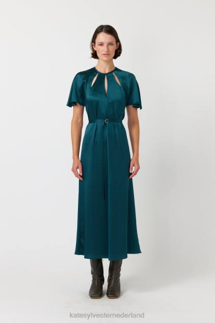 vrouwen ernstige jurk Kate Sylvester kleding 8LB4O117 smaragd