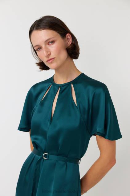 vrouwen ernstige jurk Kate Sylvester kleding 8LB4O117 smaragd