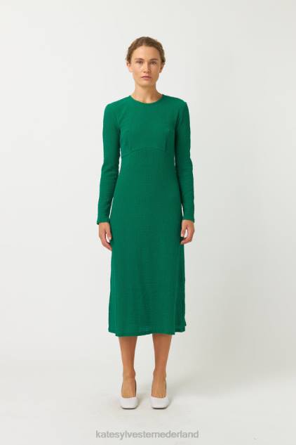 vrouwen gekreukelde jurk Kate Sylvester kleding 8LB4O33 gras groen
