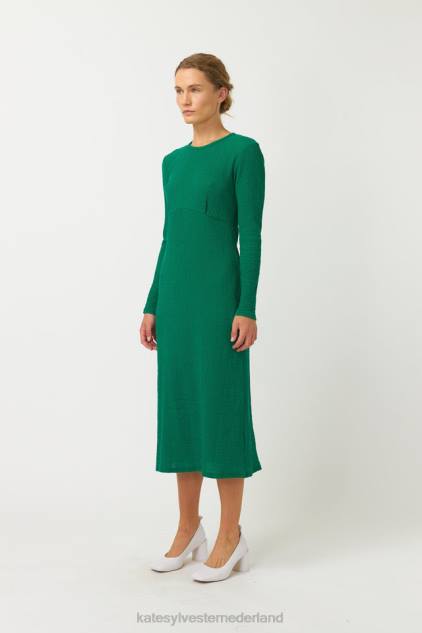 vrouwen gekreukelde jurk Kate Sylvester kleding 8LB4O33 gras groen