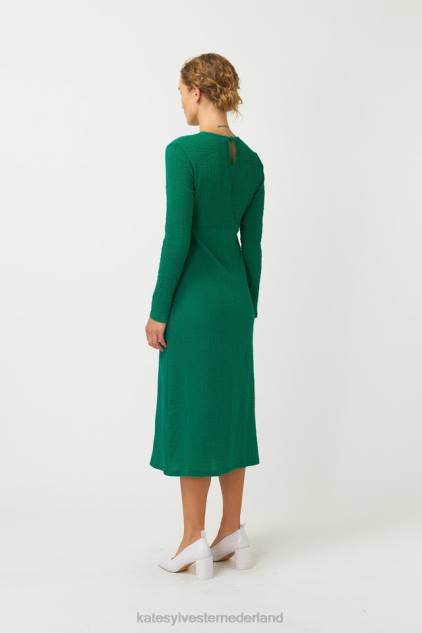 vrouwen gekreukelde jurk Kate Sylvester kleding 8LB4O33 gras groen