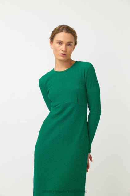 vrouwen gekreukelde jurk Kate Sylvester kleding 8LB4O33 gras groen