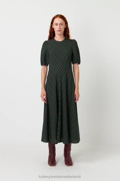 vrouwen geruite jurk Kate Sylvester kleding 8LB4O92 woud