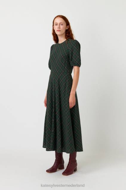 vrouwen geruite jurk Kate Sylvester kleding 8LB4O92 woud
