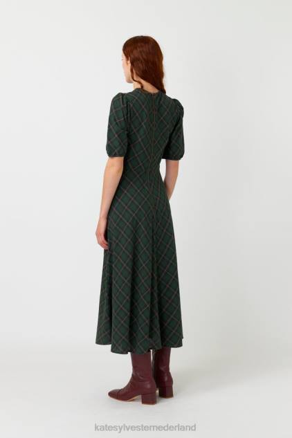 vrouwen geruite jurk Kate Sylvester kleding 8LB4O92 woud