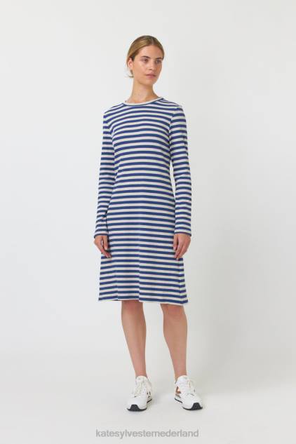 vrouwen gestreepte jurk Kate Sylvester kleding 8LB4O138 inkt streep
