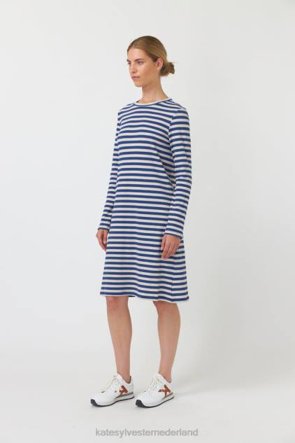 vrouwen gestreepte jurk Kate Sylvester kleding 8LB4O138 inkt streep